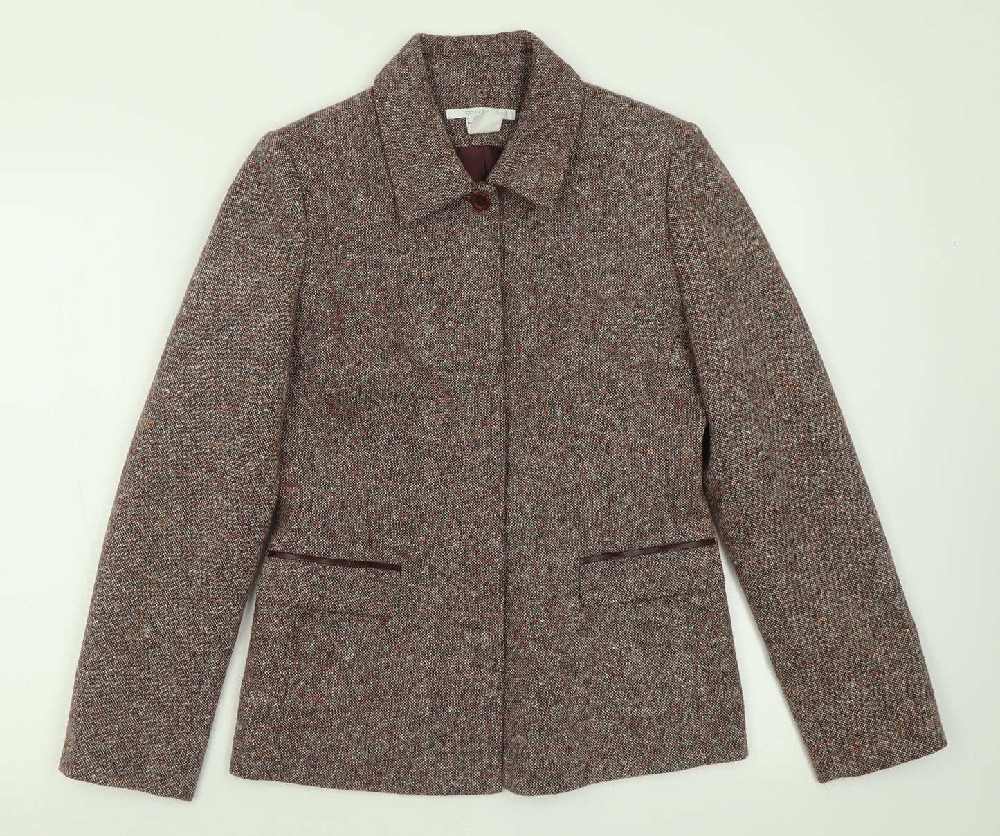 Cote Femme Womens Brown   Jacket  Size 12  Button
