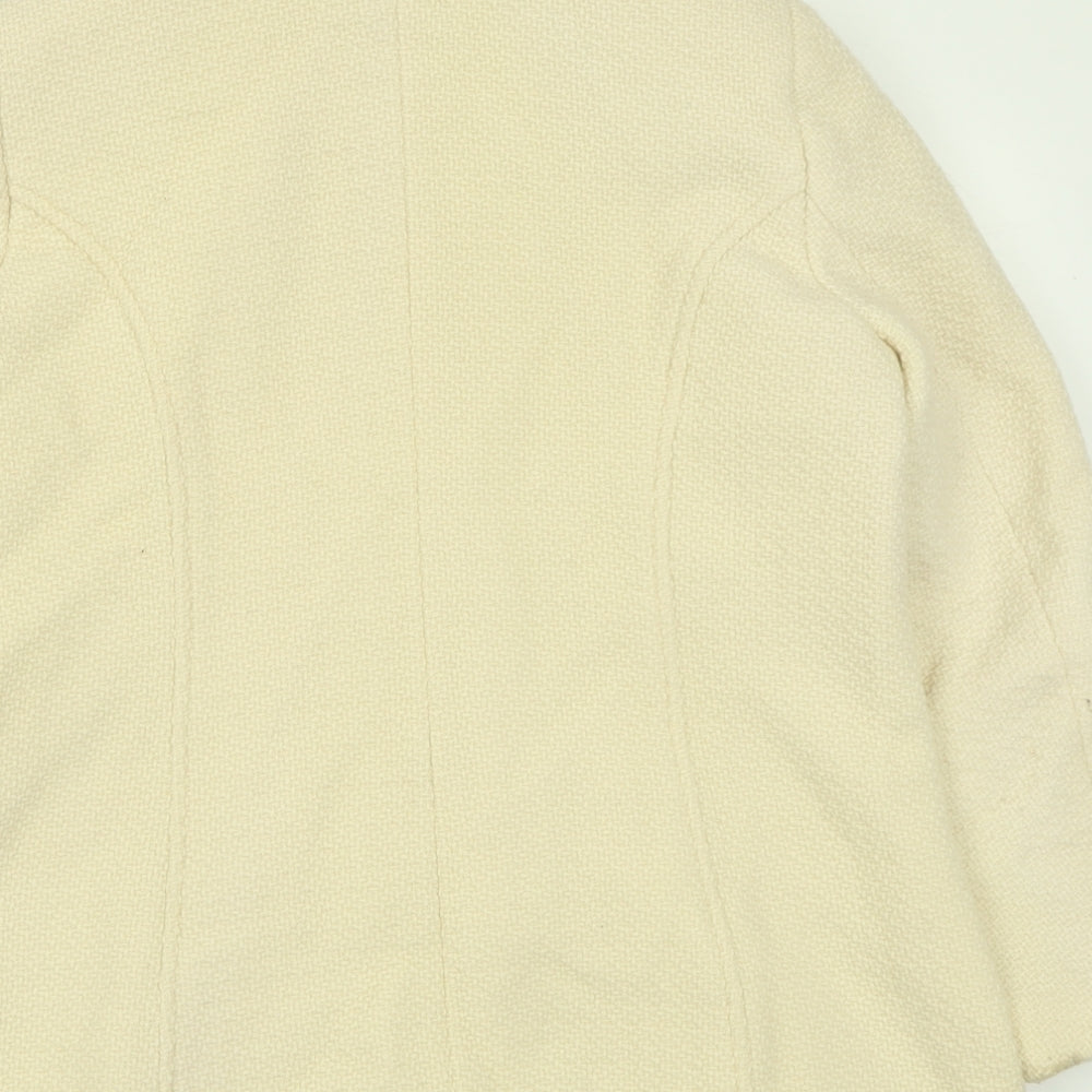 Bonmarché Womens Ivory   Jacket  Size 16  Button