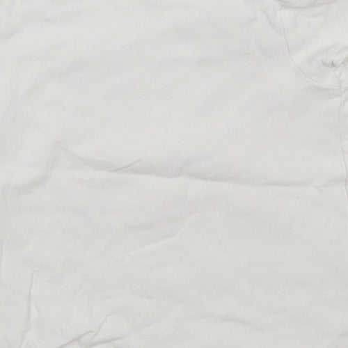 George Girls White  Cotton Basic T-Shirt Size 18-24 Months Crew Neck Pullover - I Love My Daddy