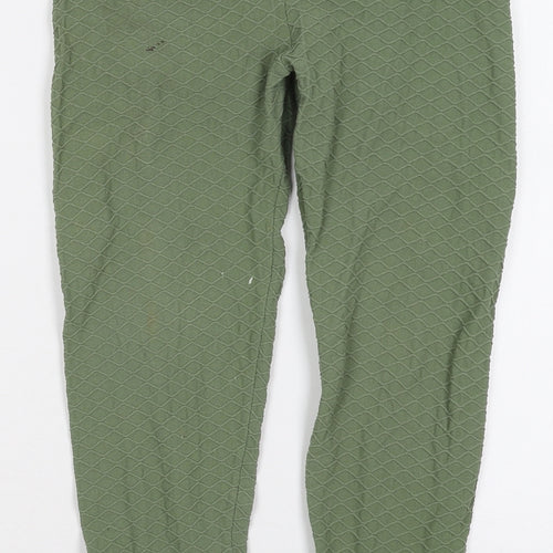 Preworn Womens Green  Nylon Carrot Leggings Size 28 in L25 in