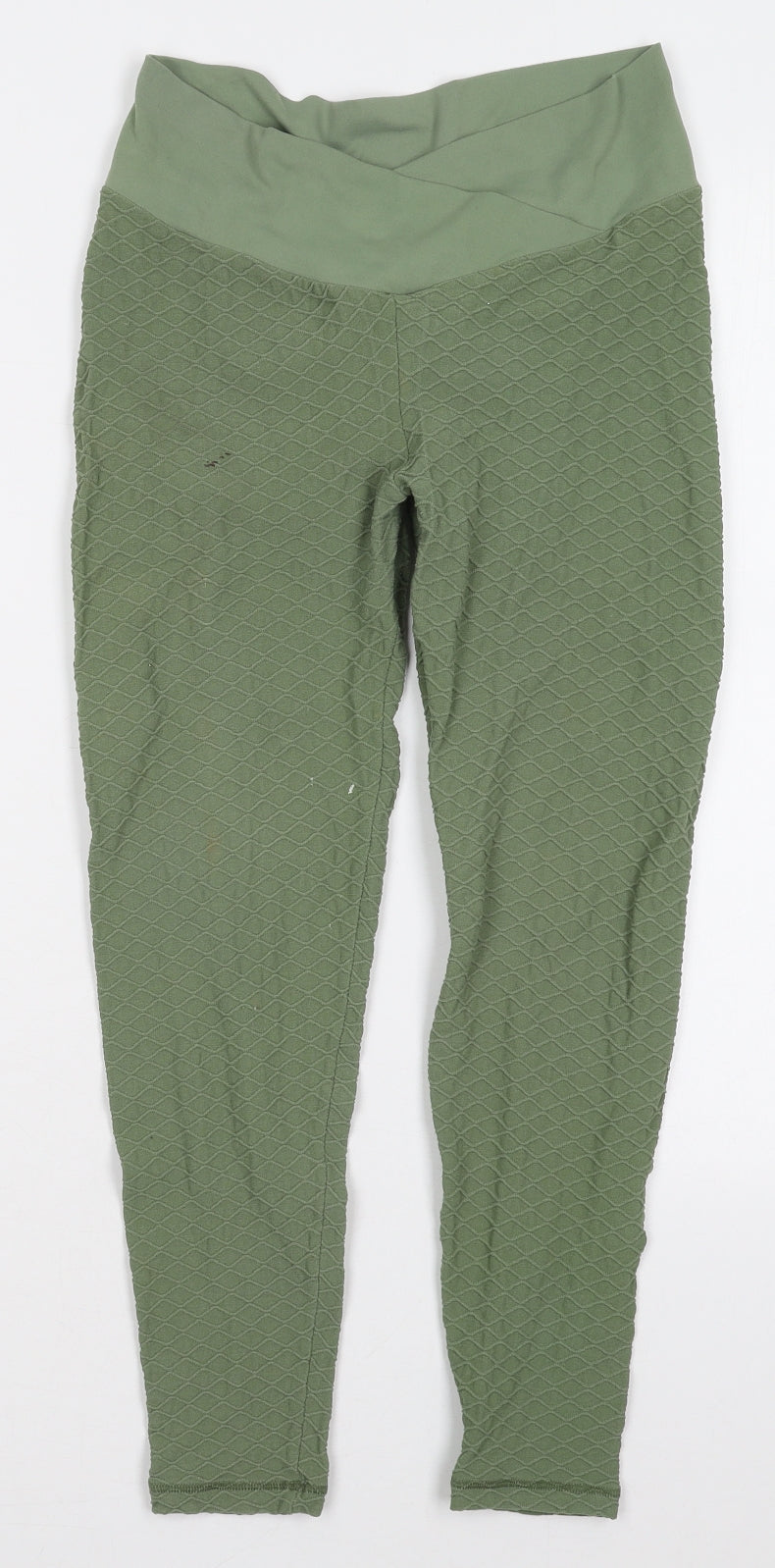 Preworn Womens Green  Nylon Carrot Leggings Size 28 in L25 in