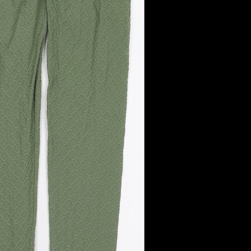 Preworn Womens Green  Nylon Carrot Leggings Size 28 in L25 in