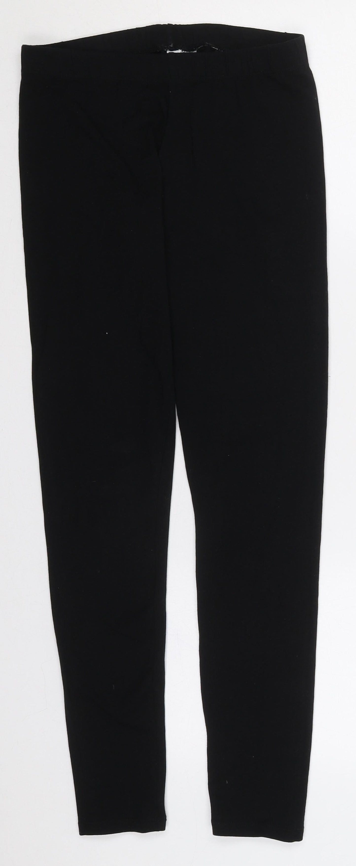 H&M Womens Black  Cotton Carrot Leggings Size S L26 in
