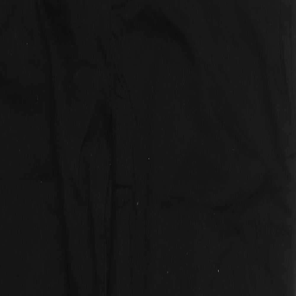 Dunnes Womens Black  Cotton Trousers  Size 10 L27 in Regular