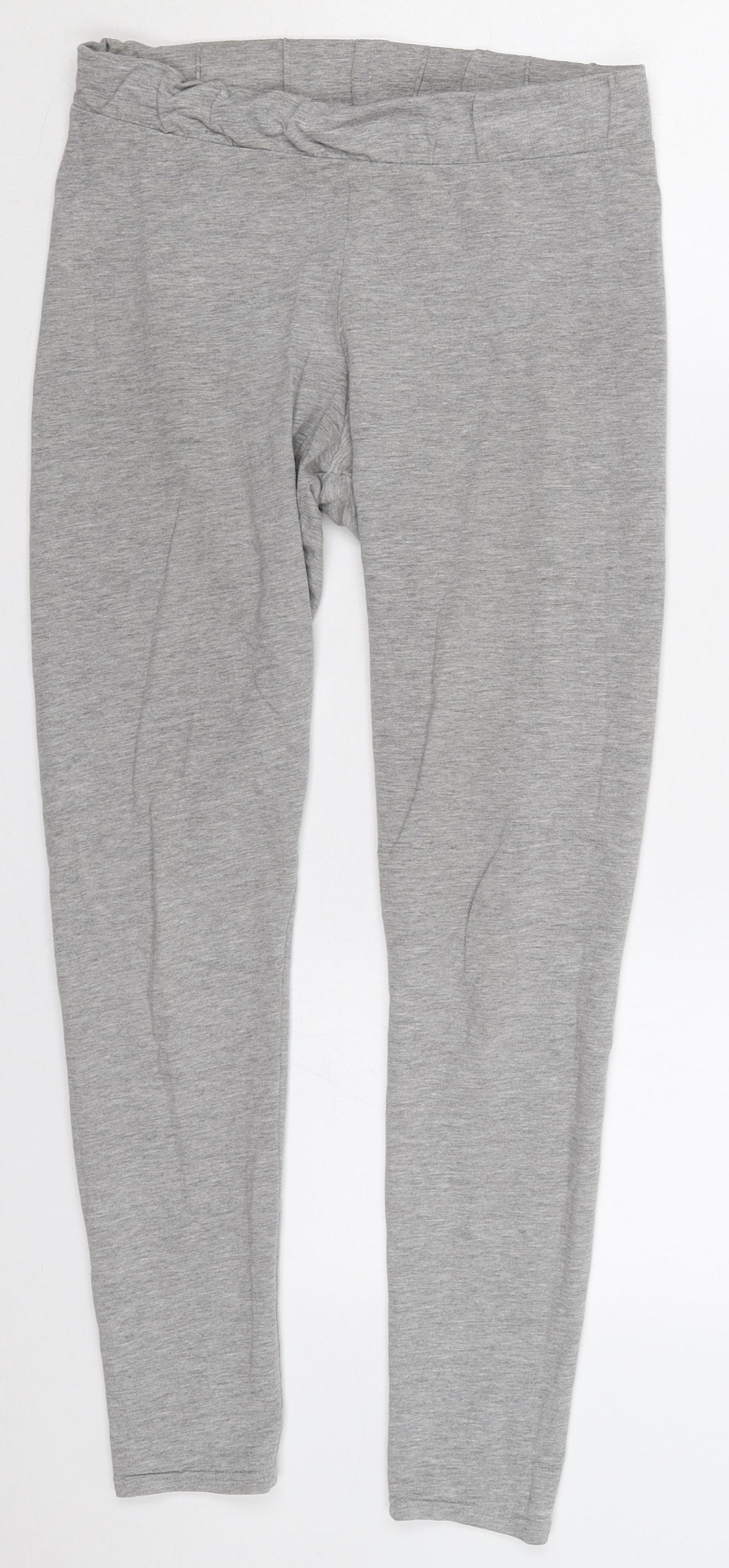 H&M Womens Grey  Cotton Carrot Leggings Size M L27 in