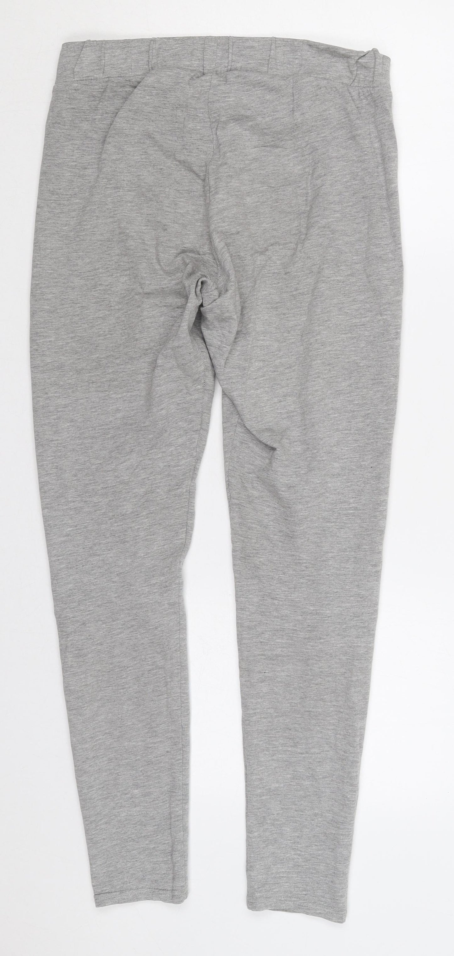 H&M Womens Grey  Cotton Carrot Leggings Size M L27 in
