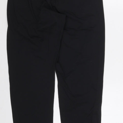 Marks and Spencer Mens Black  Nylon Sweatpants Trousers Size M L28 in Regular Drawstring