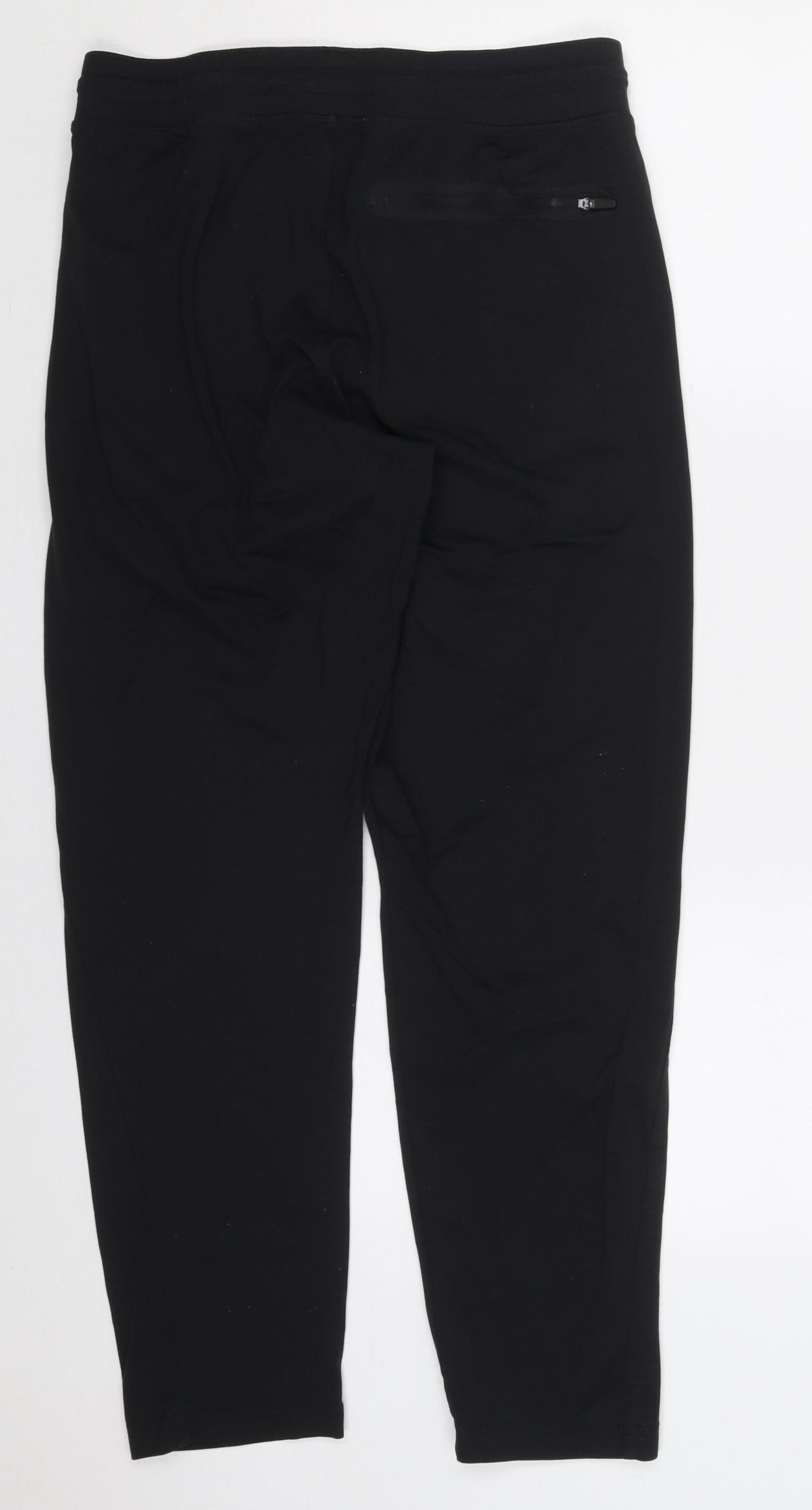 Marks and Spencer Mens Black  Nylon Sweatpants Trousers Size M L28 in Regular Drawstring