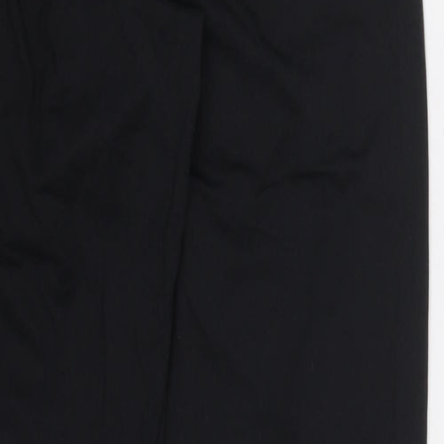 Marks and Spencer Mens Black  Nylon Sweatpants Trousers Size M L28 in Regular Drawstring
