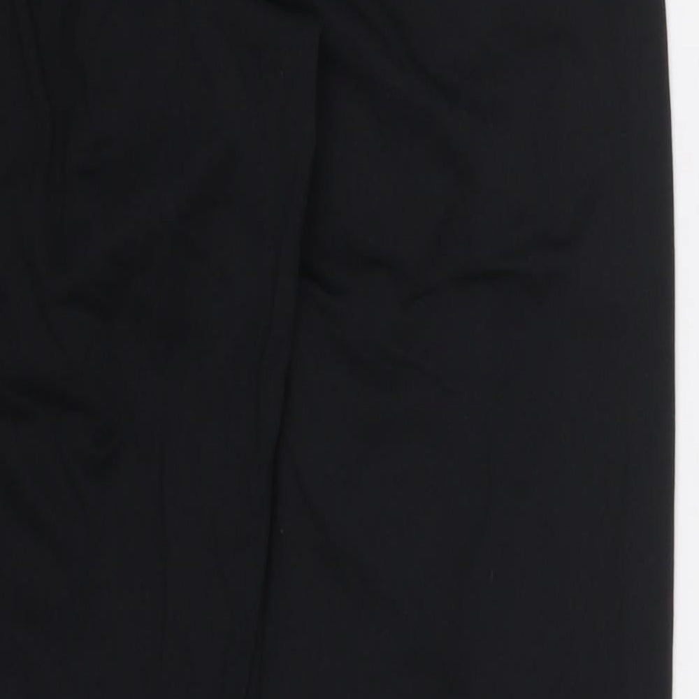 Marks and Spencer Mens Black  Nylon Sweatpants Trousers Size M L28 in Regular Drawstring