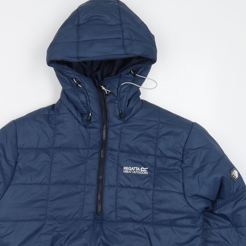Regatta Mens Blue   Quilted Coat Size S  Zip
