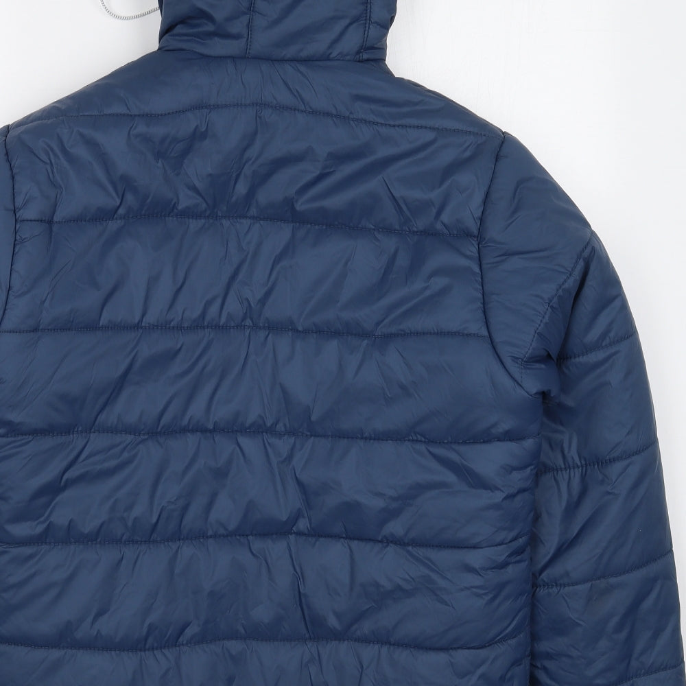 Regatta Mens Blue   Quilted Coat Size S  Zip