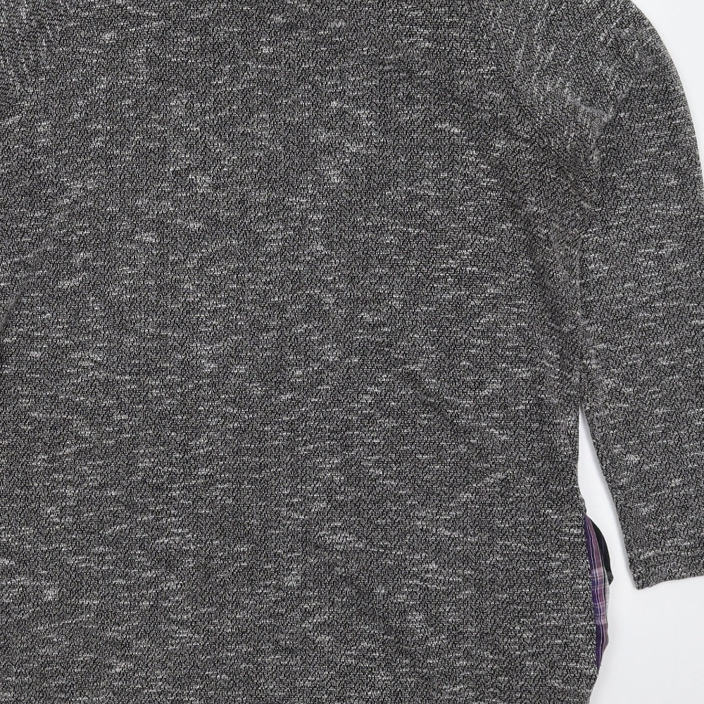 Klass Womens Grey  Polyester Jumper Dress  Size L  Roll Neck Pullover