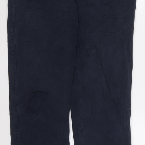 Olsen Womens Blue  Cotton Straight Jeans Size 8 L28.5 in Regular Button
