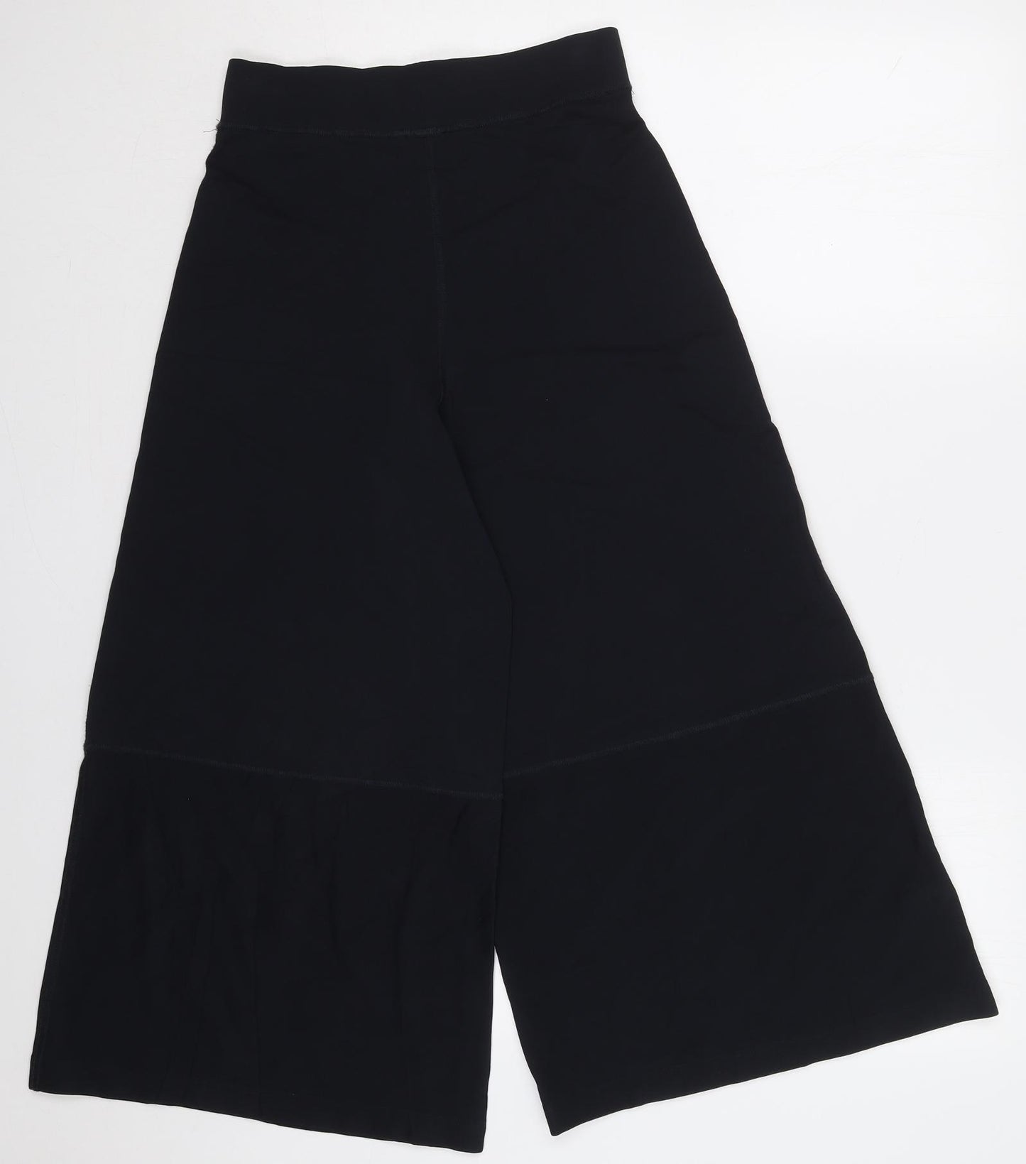 Preworn Womens Blue  Viscose Cropped Trousers Size 27 in L22 in Regular