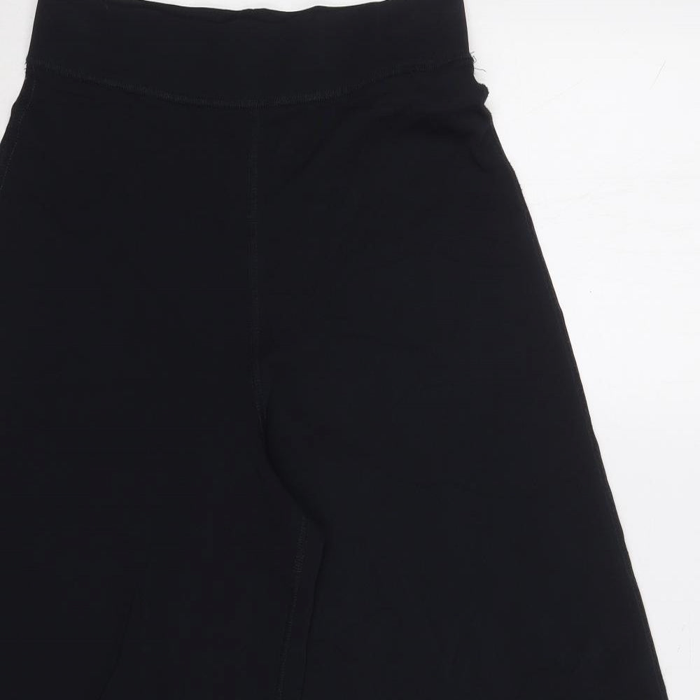 Preworn Womens Blue  Viscose Cropped Trousers Size 27 in L22 in Regular