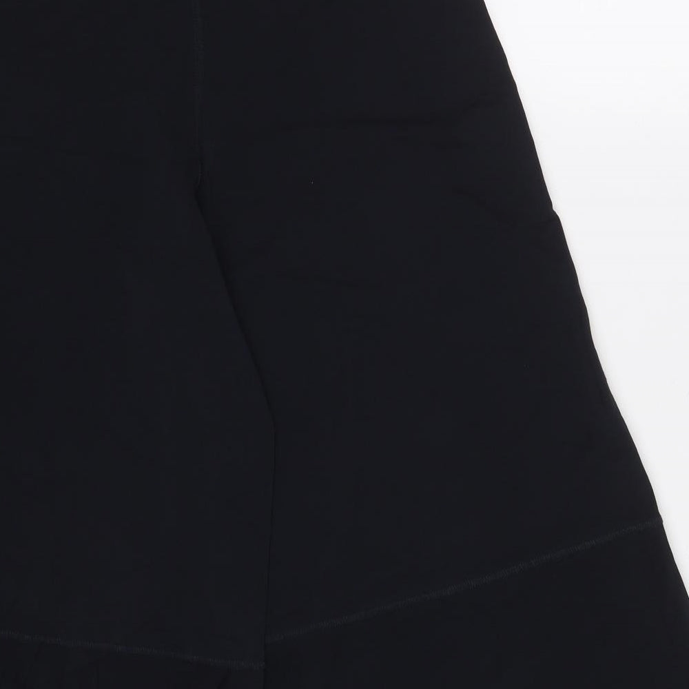 Preworn Womens Blue  Viscose Cropped Trousers Size 27 in L22 in Regular
