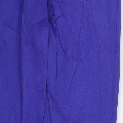 H&M Womens Blue  Cotton Jegging Jeans Size 8 L30 in Regular Zip