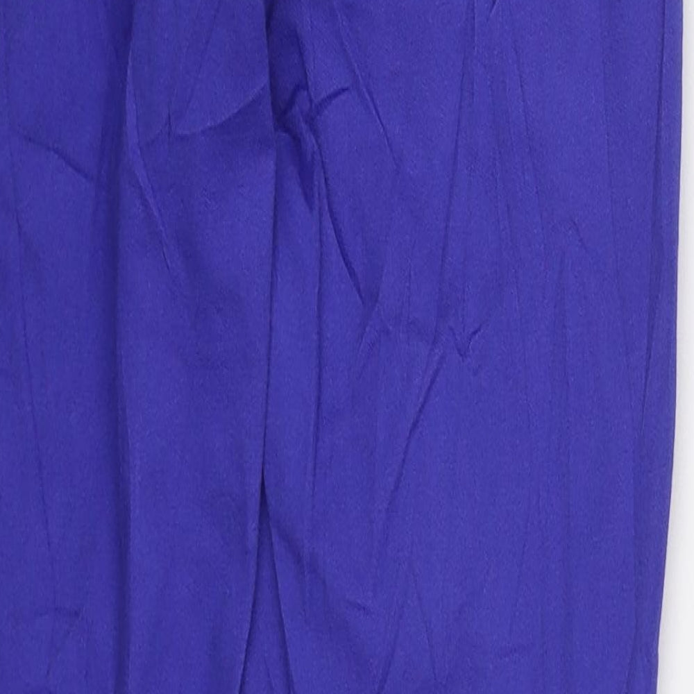 H&M Womens Blue  Cotton Jegging Jeans Size 8 L30 in Regular Zip