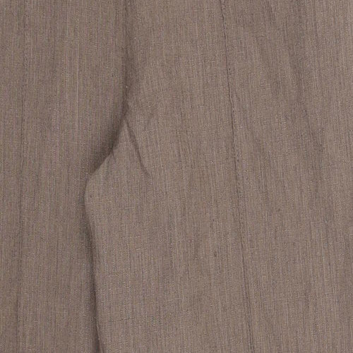 Marks and Spencer Womens Brown  Polyester Trousers  Size 12 L26 in Regular