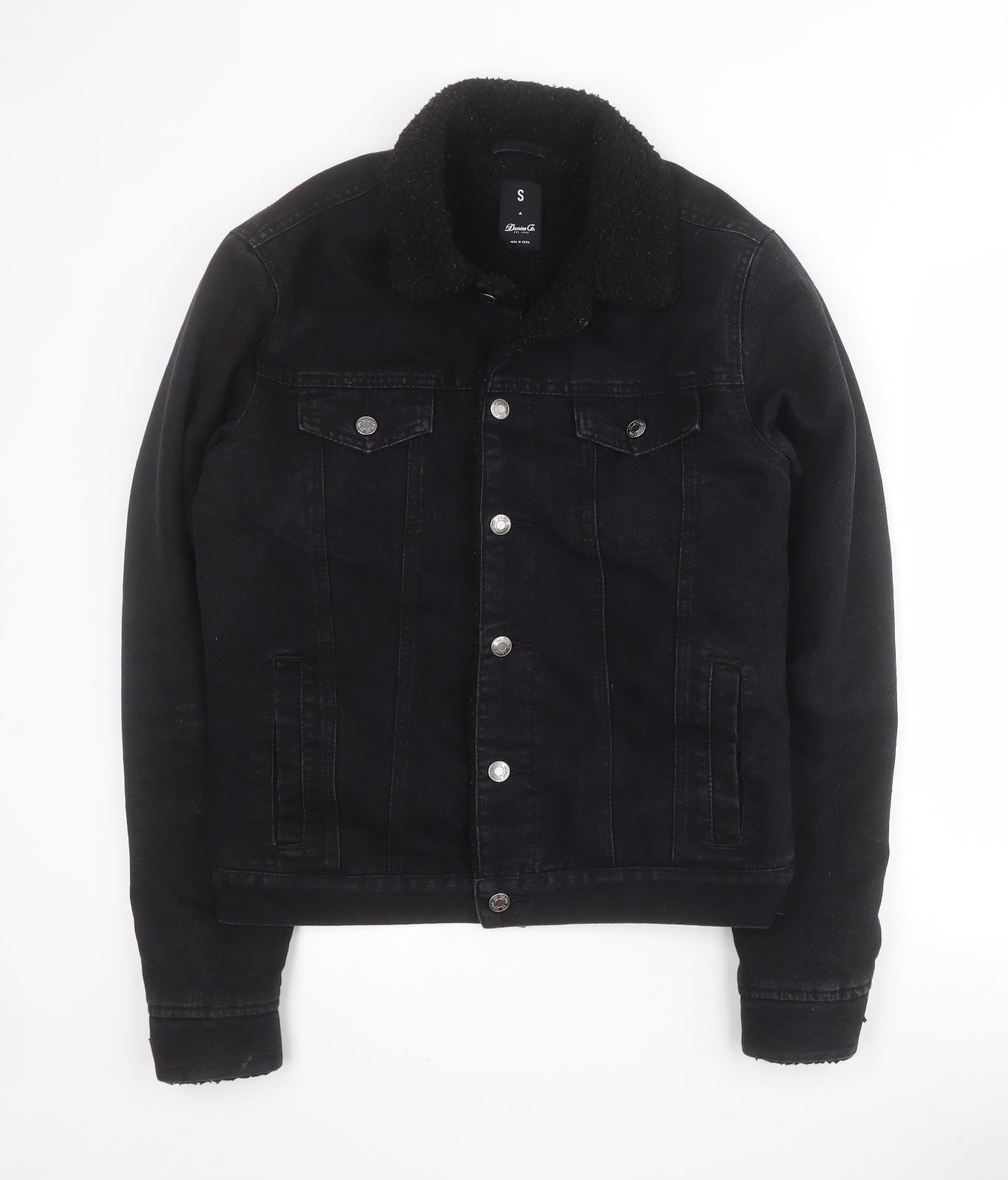 Primark Mens Black   Jacket  Size S  Button
