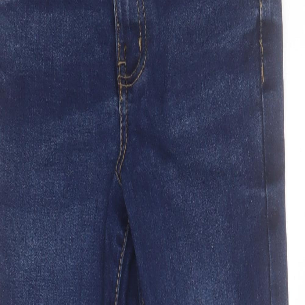 Primark Boys Blue  Cotton Skinny Jeans Size 6-7 Years  Regular Zip