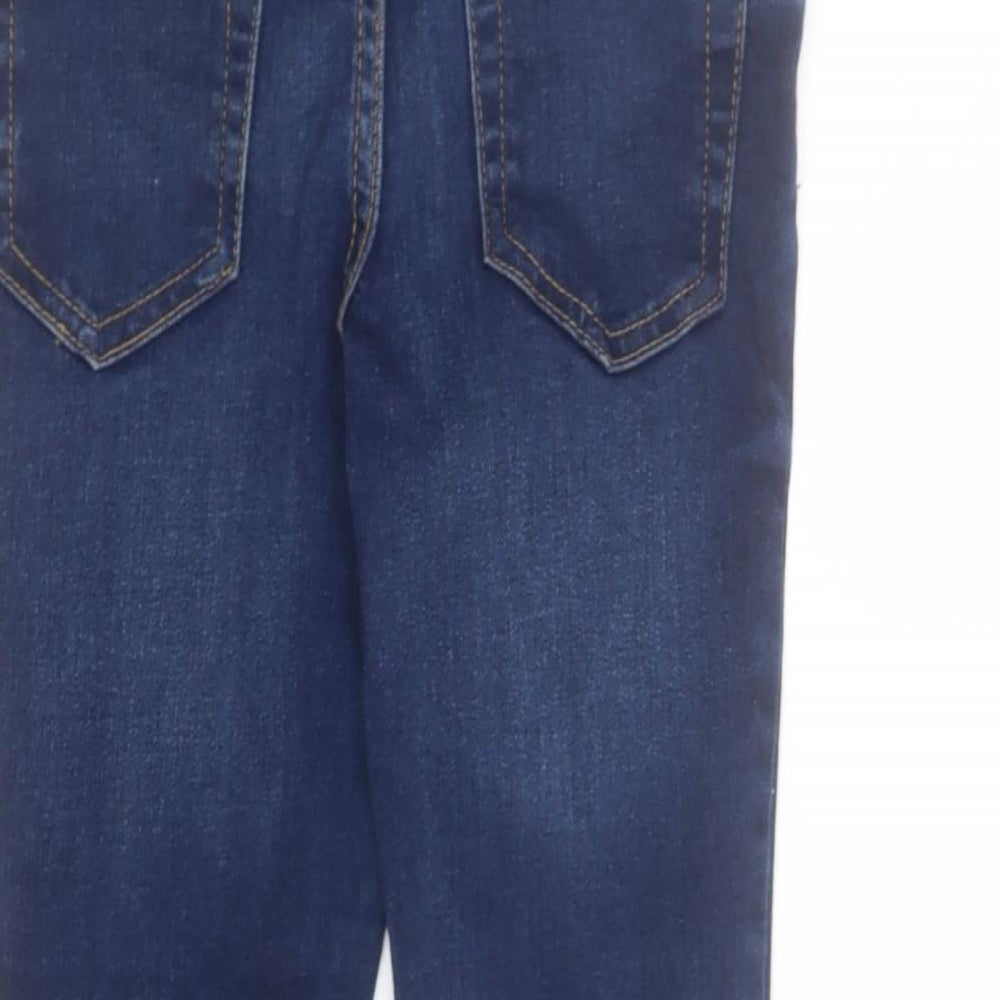 Primark Boys Blue  Cotton Skinny Jeans Size 6-7 Years  Regular Zip