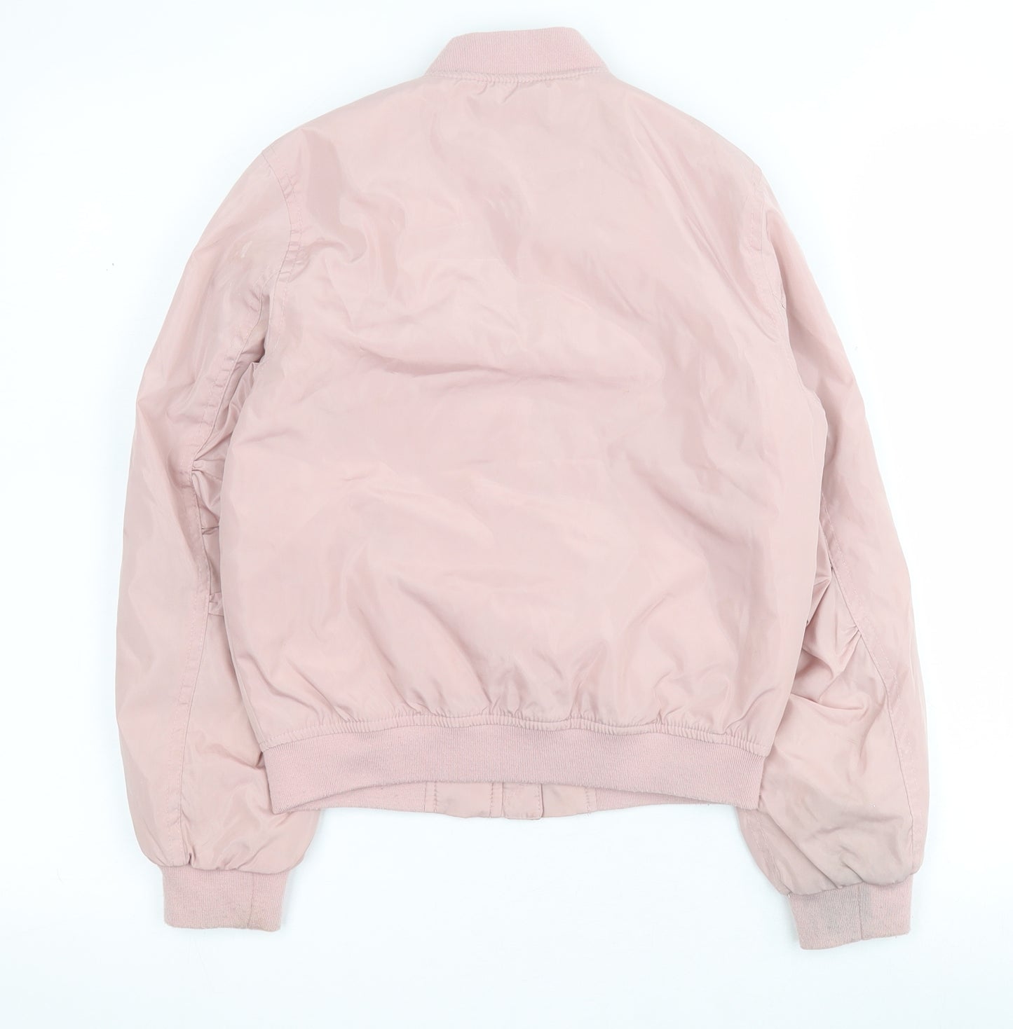 George Girls Pink   Bomber Jacket Coat Size 9-10 Years  Zip