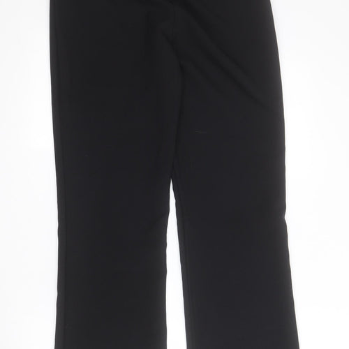Evie Womens Black  Polyester Carrot Trousers Size 8 L31 in Regular Zip