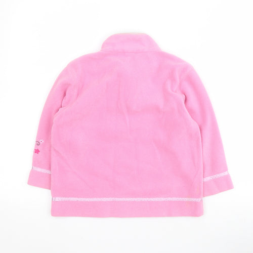 NEXT Girls Pink  100% Polyester Pullover Hoodie Size 5 Years  Zip