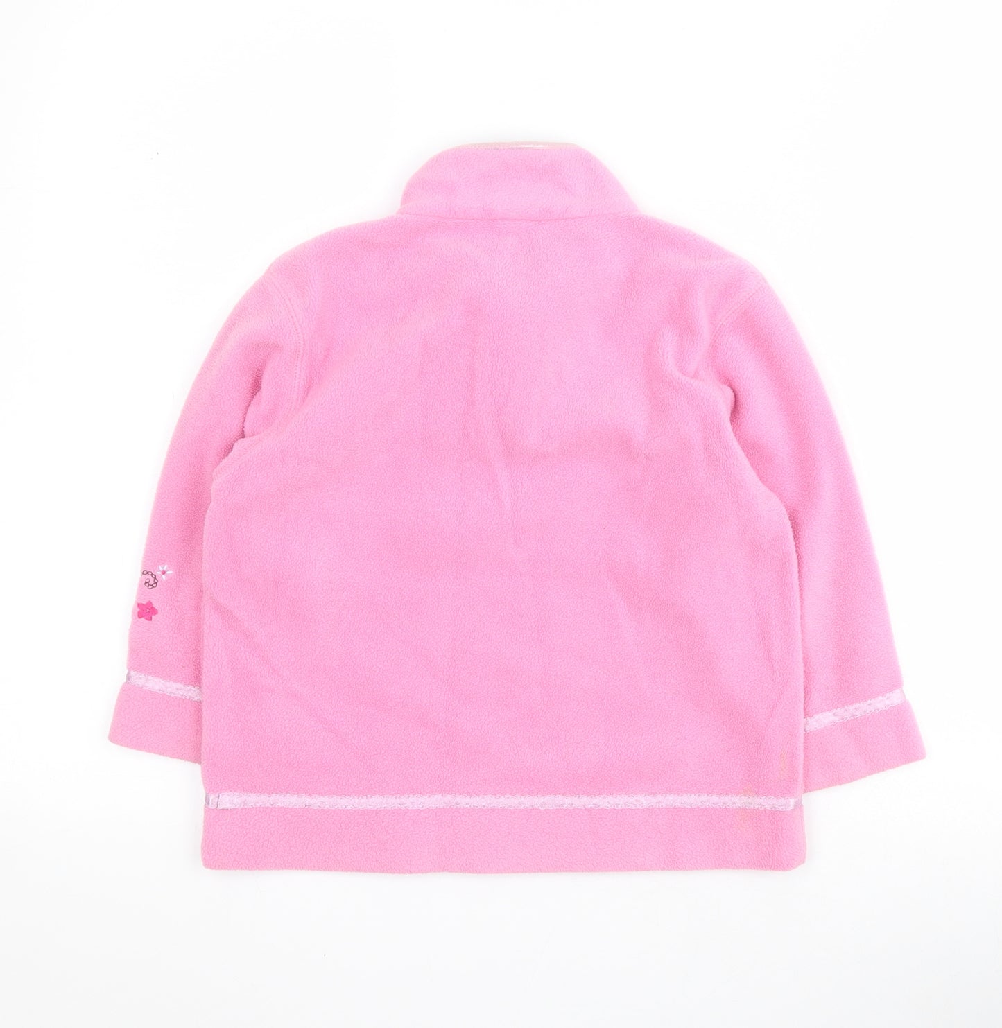 NEXT Girls Pink  100% Polyester Pullover Hoodie Size 5 Years  Zip