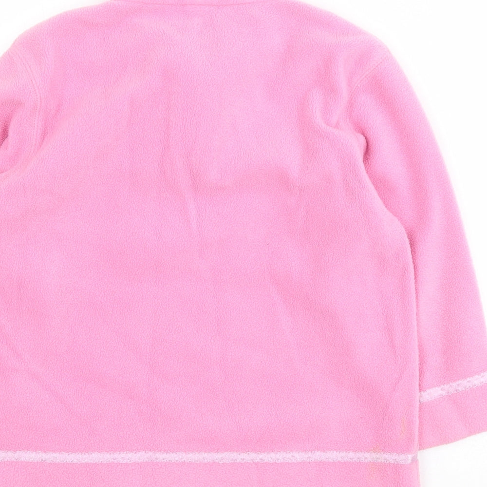 NEXT Girls Pink  100% Polyester Pullover Hoodie Size 5 Years  Zip