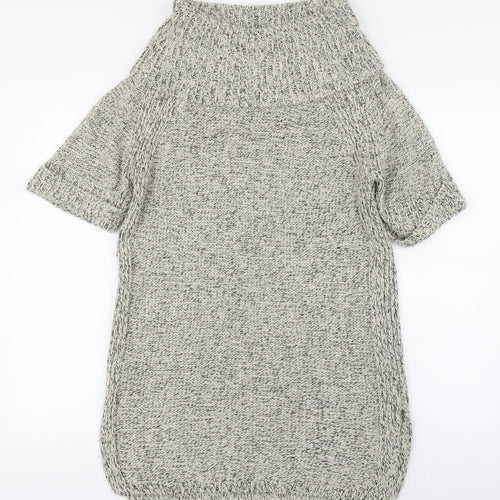New Look Womens Beige Roll Neck  Acrylic Pullover Jumper Size M