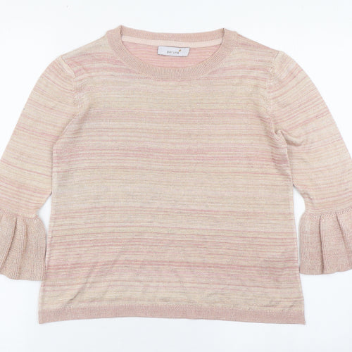 Per Una Womens Pink Boat Neck  Polyester Pullover Jumper Size 8