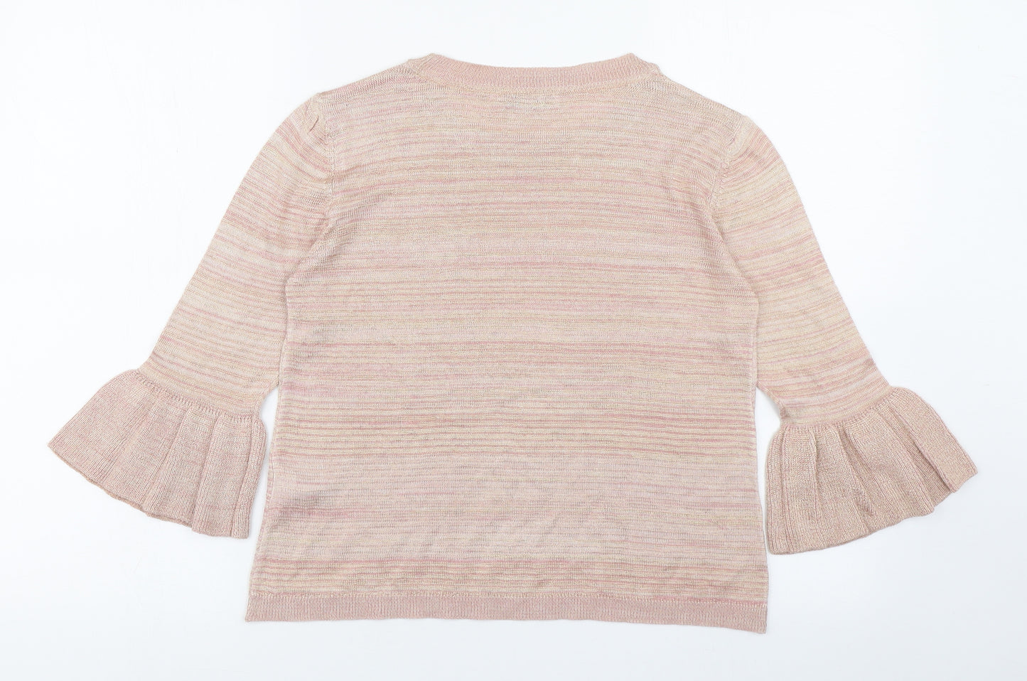 Per Una Womens Pink Boat Neck  Polyester Pullover Jumper Size 8
