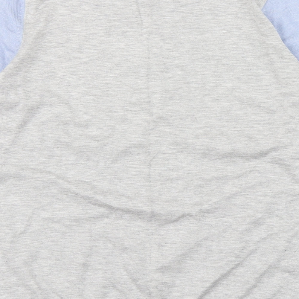 M&Co Womens Blue Round Neck  Viscose Pullover Jumper Size M