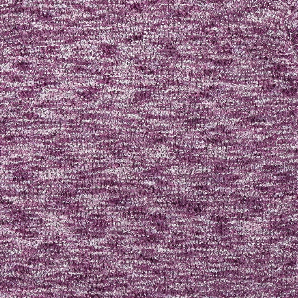 BM Womens Purple Scoop Neck  Polyester Pullover Jumper Size L