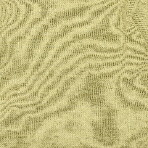Touch Womens Green Scoop Neck  Acrylic Pullover Jumper Size S
