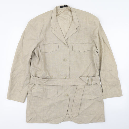 Next Too Womens Beige   Trench Coat Coat Size 12  Button