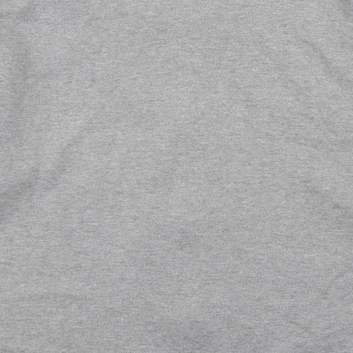Classics Womens Grey  Cotton Full Zip Sweatshirt Size L