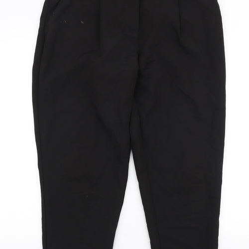 New Look Womens Black  Polyester Dress Pants Trousers Size 14 L27 in Regular Zip