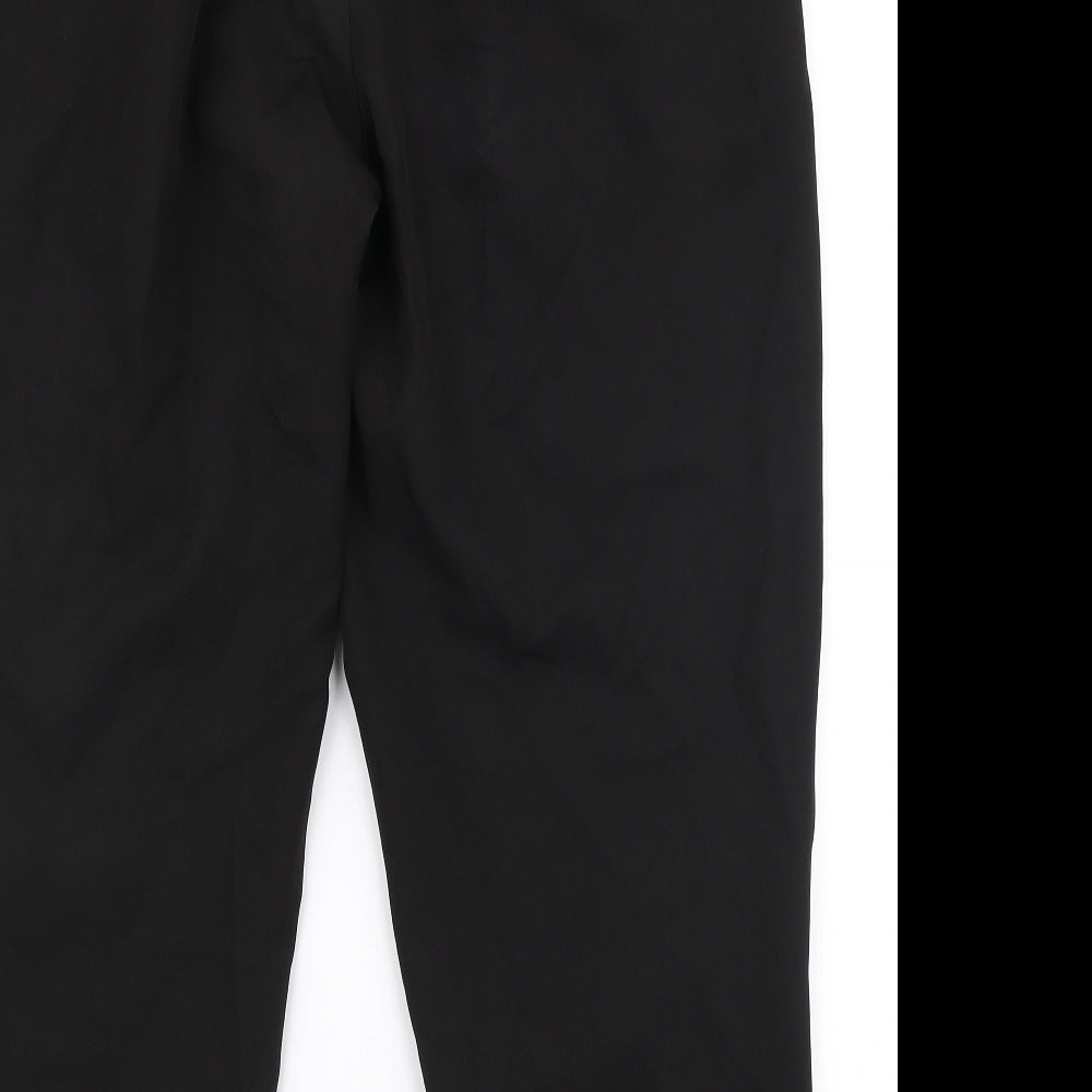 New Look Womens Black  Polyester Dress Pants Trousers Size 14 L27 in Regular Zip