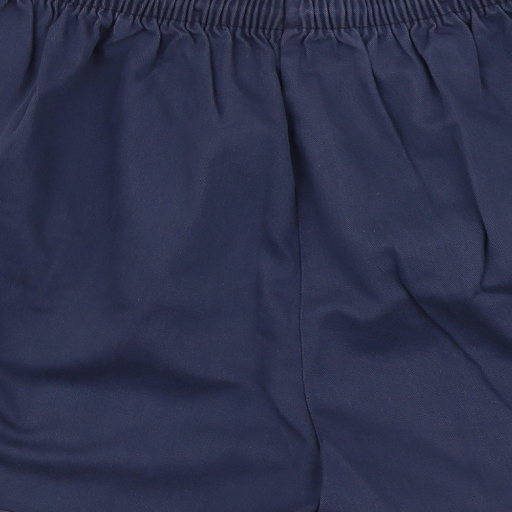 Casual Womens Blue  100% Cotton Mom Shorts Size 18 L4 in Regular Drawstring