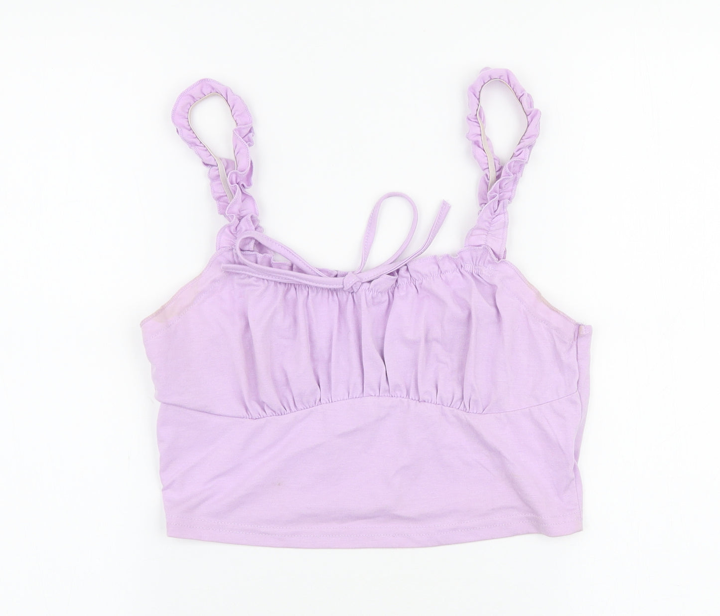 SheIn Womens Purple  Cotton Cropped Tank Size M Square Neck