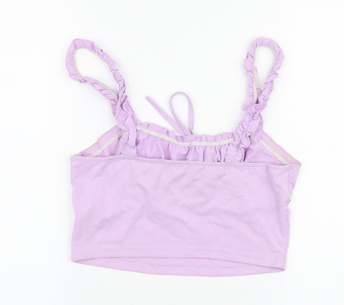 SheIn Womens Purple  Cotton Cropped Tank Size M Square Neck