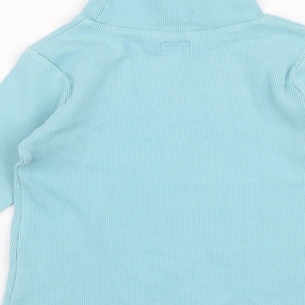 Marese Girls Blue High Neck  Cotton Pullover Jumper Size 5 Years  Pullover