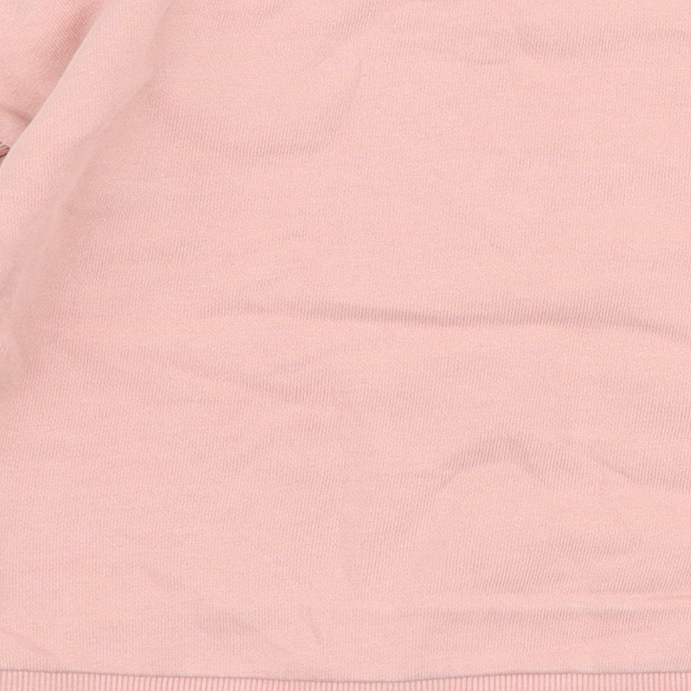 F&F Girls Pink  Cotton Pullover Sweatshirt Size 6-7 Years  Pullover - Love