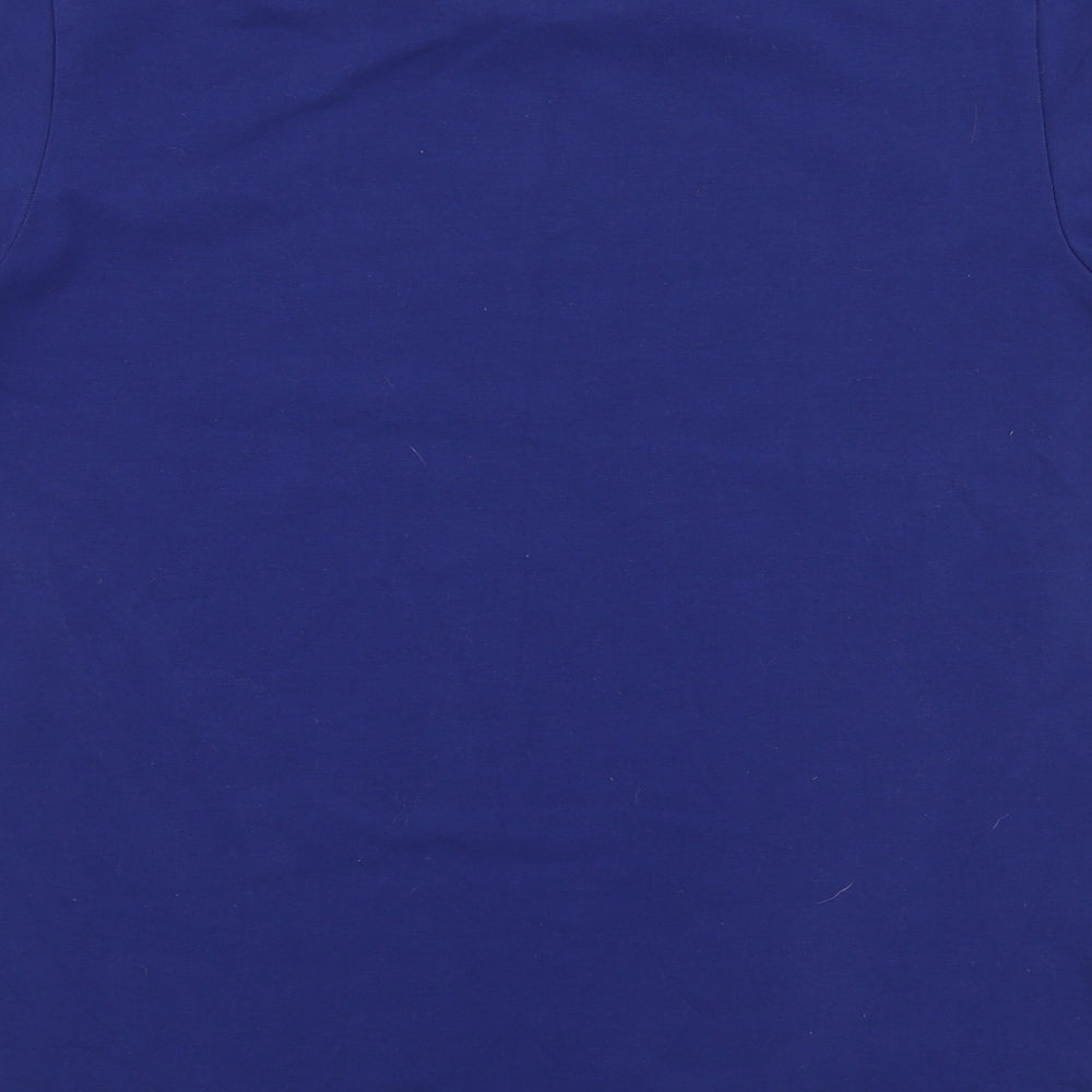 Diesel Womens Blue  Cotton Jersey T-Shirt Size M Round Neck