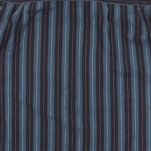 Daniel Granme Mens Multicoloured Striped Cotton  Button-Up Size M Collared Button
