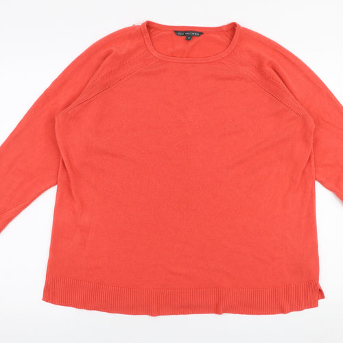 Bonmarche` Womens Pink Round Neck  Acrylic Pullover Jumper Size 22